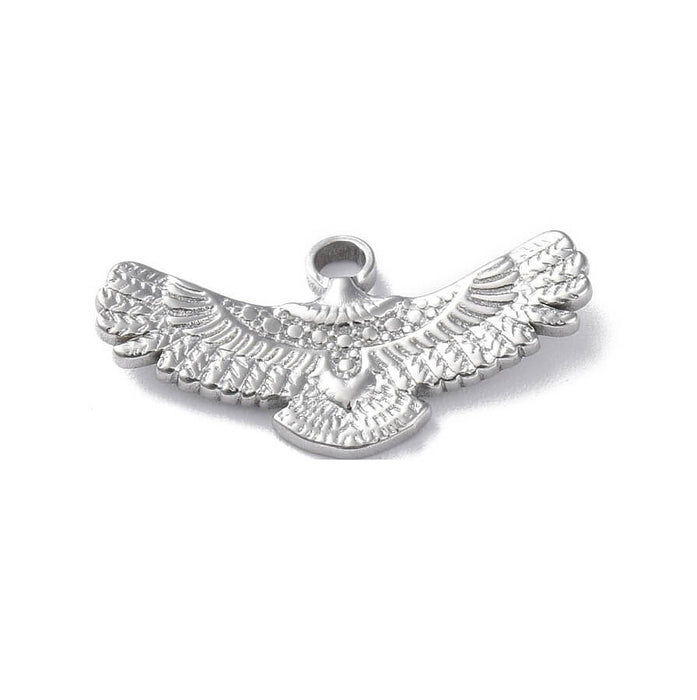 Flying eagle bird pendant stainless steel 13x25.5mm (1)