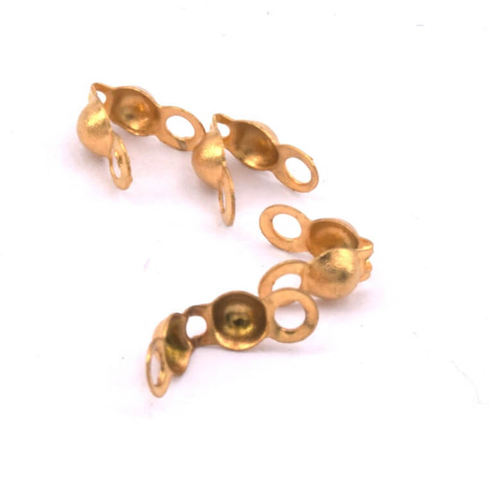 Knot covers golden stainless steel 6x3mm (4)