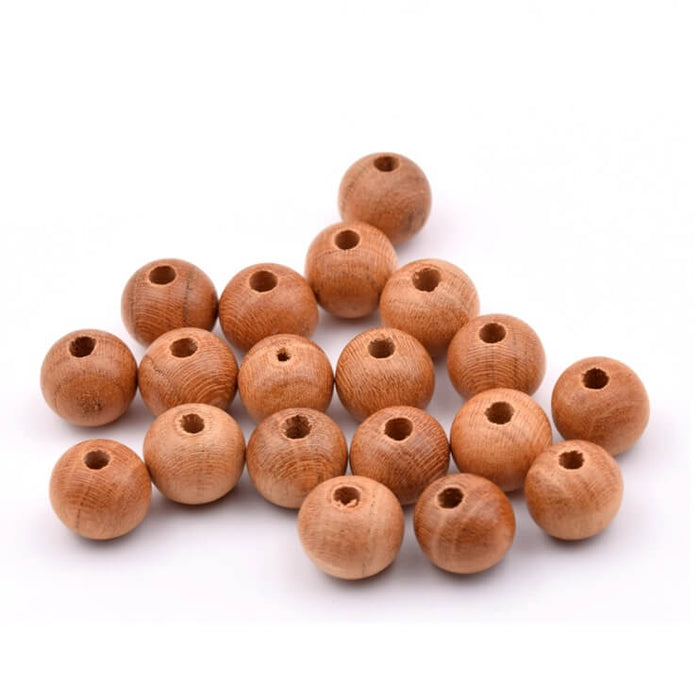 Round Wooden Beads 8mm - 2mm Hole (50)