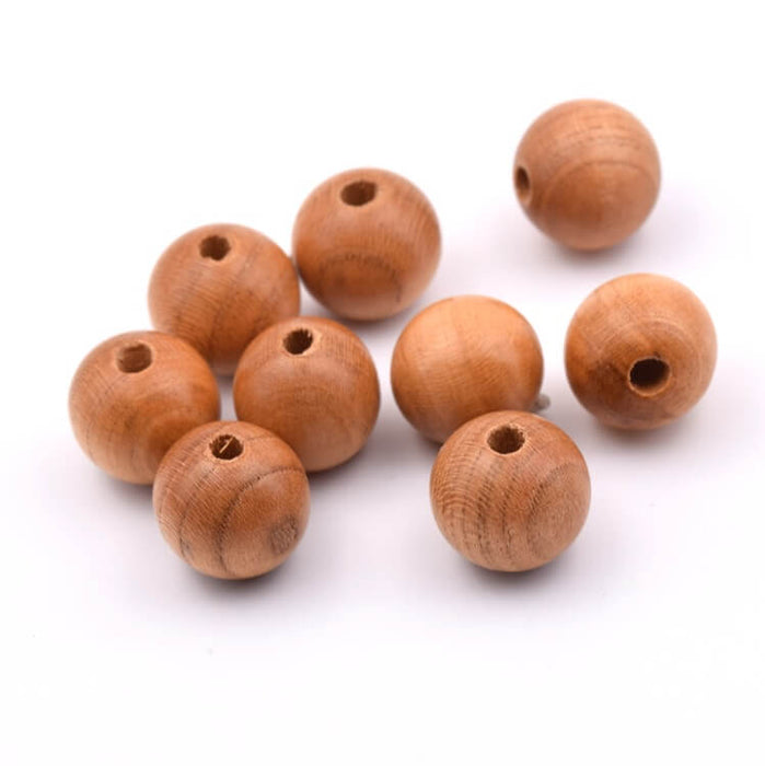 Round Wooden Beads 12mm - 2mm Hole (30)