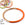 Beads wholesaler  - Horn bangle bracelet lacquered Tangelo orange 60-63mm - Thickness: 3mm (1)
