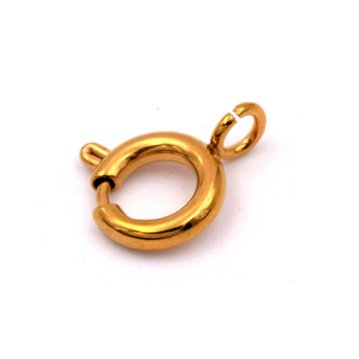 Clasps round golden stainless steel spring 12mm (1)