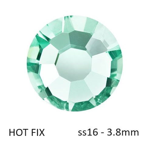 Buy Preciosa Flatback Hotfix Rhinestones Caribbean Sea - ss16-3.8mm (60)