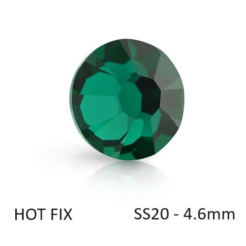 Buy Preciosa Flatback Hotfix Rhinestones Emerald - ss20-4.6mm (60)