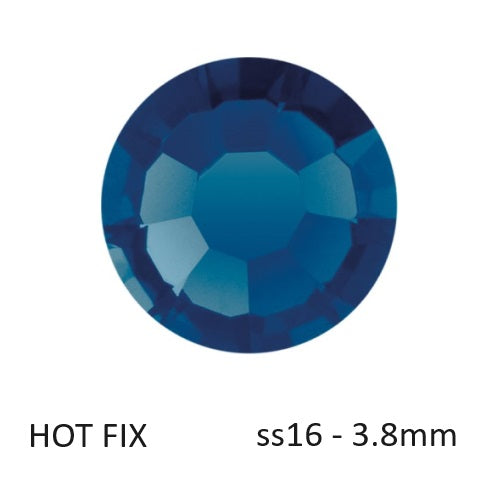 Preciosa Flatback Hotfix Rhinestones Montana - ss16-3.8mm (60)