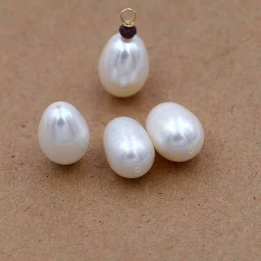 Buy White rice grain freshwater pearl 8-8.5mm (4)