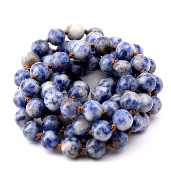 Round sodalite bead necklace 9mm, length 90cm (1)