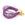 Beads wholesaler  - Metallic wire and purple polyester cord 1mm (3m)