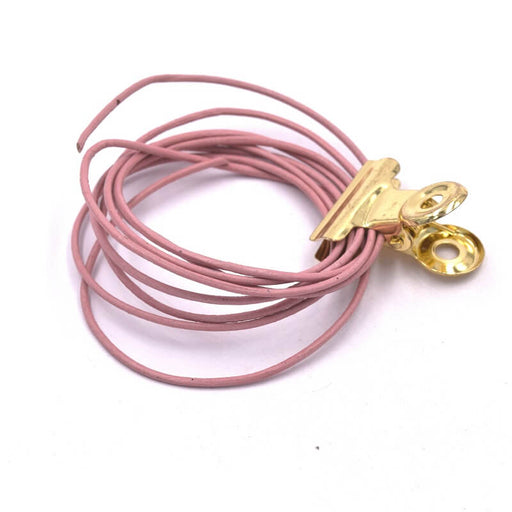Pink leather cord 1mm (1m)