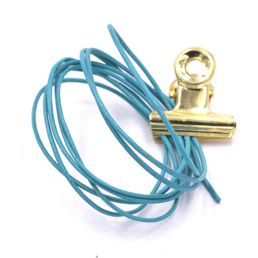 Turquoise leather cord 1mm (1m)
