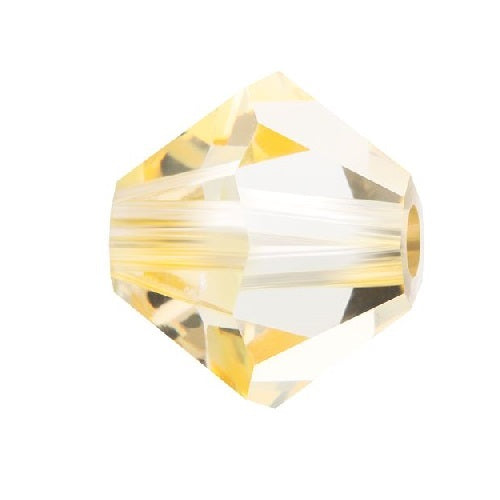 Bicone beads Preciosa Crystal Blond Flare 3,6x4mm (40)