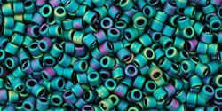 cc706- Seed Beads Toho treasure 11/0 Matte Dark Emerald Iris (5g)