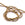 Beads wholesaler  - Round glass bead 2mm bronze gold - Hole: 0.6mm (1 strand = 35cm)