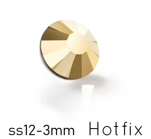 Preciosa Crystal Aurum Flatback Hotfix - ss12-3mm (80)