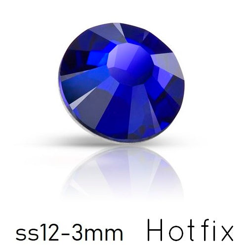 Buy Preciosa Cobalt Blue Flatback Hotfix - ss12-3mm (80)