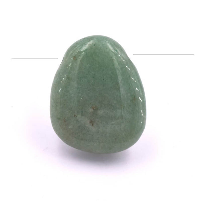 Pebble drop pendant Flat polished Aventurine 29x23x10mm (1)