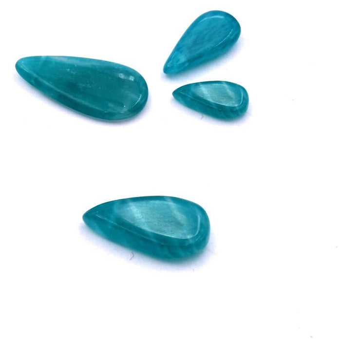 Drop flat pendant from Russian Amazonite 18-12x10-8mm (1)