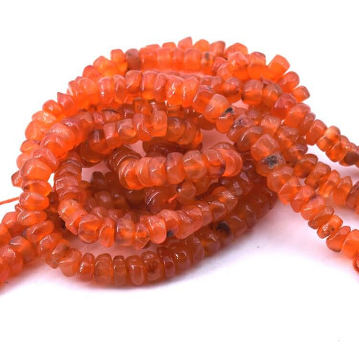 Heishi bead Carnelian rondelle 5-6x3-4mm (1 Strand-32cm)