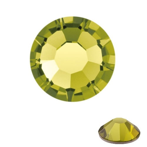 Flatback crystals Preciosa Olivine ss12-3mm (80)