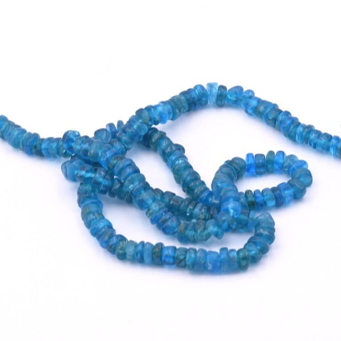 Heishi bead Apatite rondelle 4x1-3mm (1 Strand-31cm)