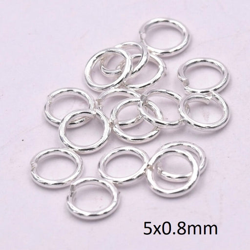 Buy Jump Ring Stainless Steel Silver 5x0.8mm (10)
