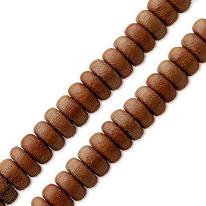 Buy Bayong wood pukalet heishi beads strand 8x4mm (1)