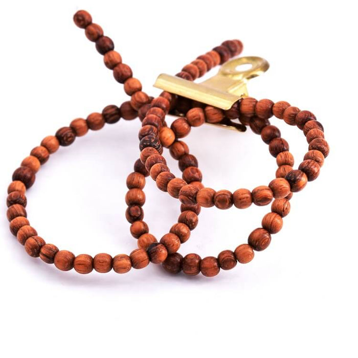 Wood Beads Bayong 3-4mm - Hole: 1mm (1 strand-40cm)