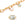Beads wholesaler  - Connector Chalcedony Rectangle - Vermeil 11x9mm (1)