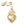 Beads wholesaler  - Charm pendant Sacred Heart Gold Metal Quality 20x13mm (1)