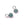 Beads wholesaler  - Tiny Charms Pendants Round Amazonite Set Silver 925 - 9x5mm (2)
