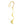 Beads Retail sales Mini squiggle bookmark with ring metal gold finish 85mm (1)