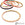 Beads wholesaler  - Horn Natural Bangle Bracelet Gold Leaf - 65mm - Thickness: 3mm (1)