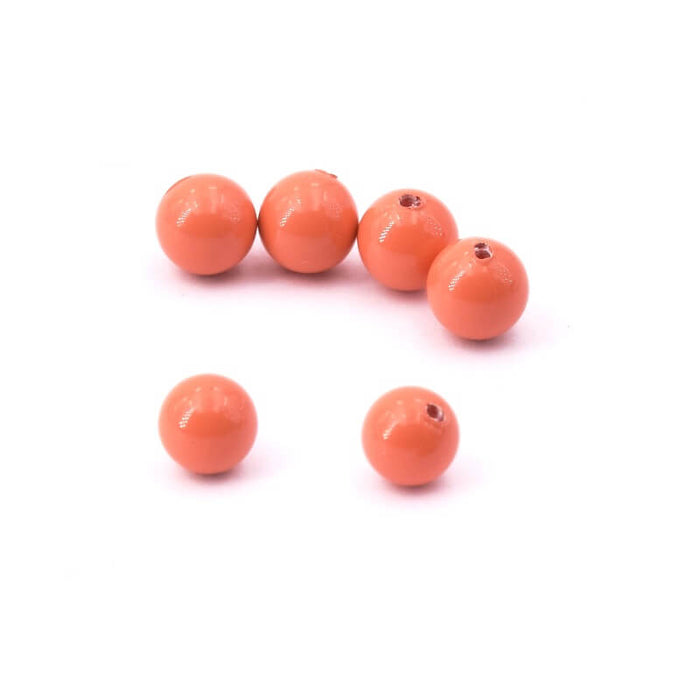 5818 Half drilled Coral Pearl Austrian Crystal 6mm (4)