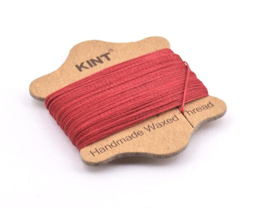 Nylon Twisted Cord Waxed Brazilian RED Indian 0.65mm - Reel 20m (1)