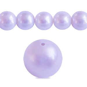 Freshwater pearls potato round shape lavender 7mm (1)