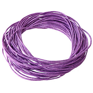 Buy waxed cotton cord lilac 1mm, 5m (1)
