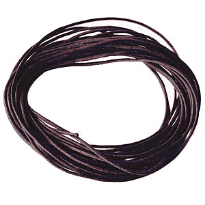Waxed cotton cord dark chocolate 1mm, 5m (1)