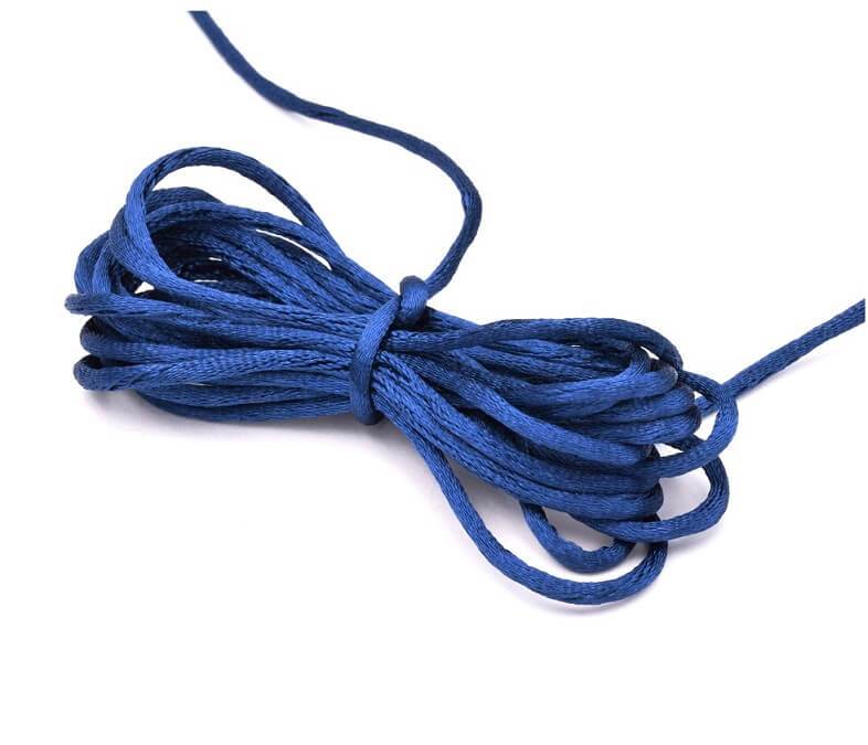 Satin cord navy blue 2mm (10m)