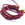 Beads wholesaler  - Leather cord Handmade twisted 2mm - red indigo (50cm)