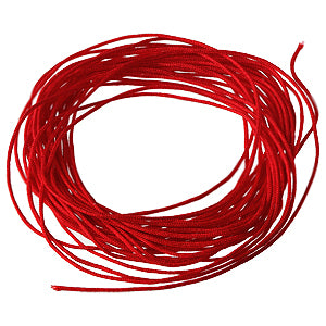 Satin cord red 0.8mm, 5m (1)