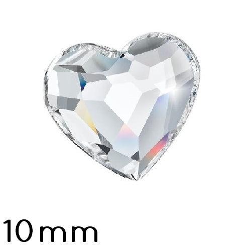 Buy Flatback Preciosa Heart Crystal 00030 - 10mm (4)