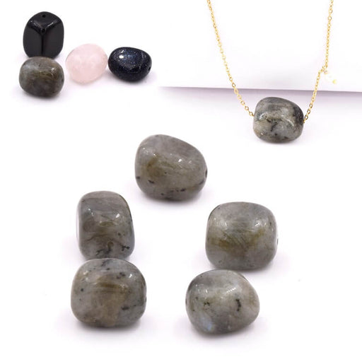 Nugget Beads Labradorite 12x16mm (5)