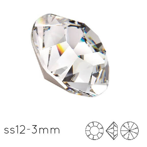 Buy Round stone Crystal Preciosa Maxima Crystal Foiled ss12-3.00mm (10)