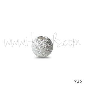 Sterling silver stardust bead 3mm (10)