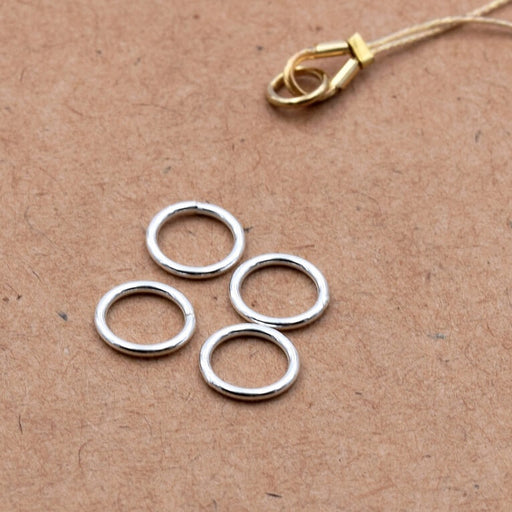 Buy Jump Rings Closed Sterling Silver - 6x0.7mm (5)
