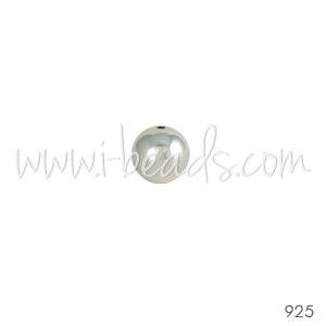 Sterling silver round beads 1,8mm -hole 0.8mm (20)