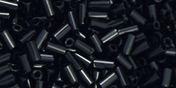 cc49 - Toho bugle beads 3mm opaque jet (10g)