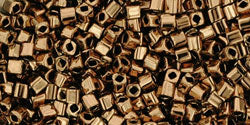 cc221 - Toho cube beads 1.5mm bronze (10g)