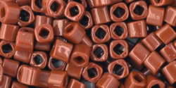 cc46l - Toho cube beads 3mm opaque terra cotta (10g)