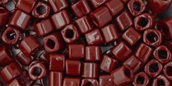 cc46 - Toho cube beads 3mm opaque oxblood (10g)